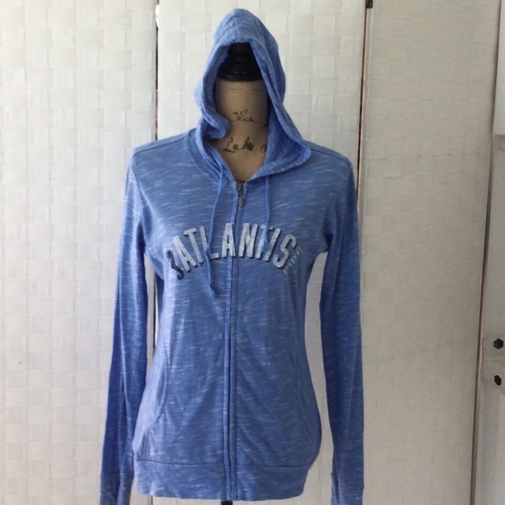 Woman’s Hoodie size M by Gear Atlantic on front color blue. comfortable #666